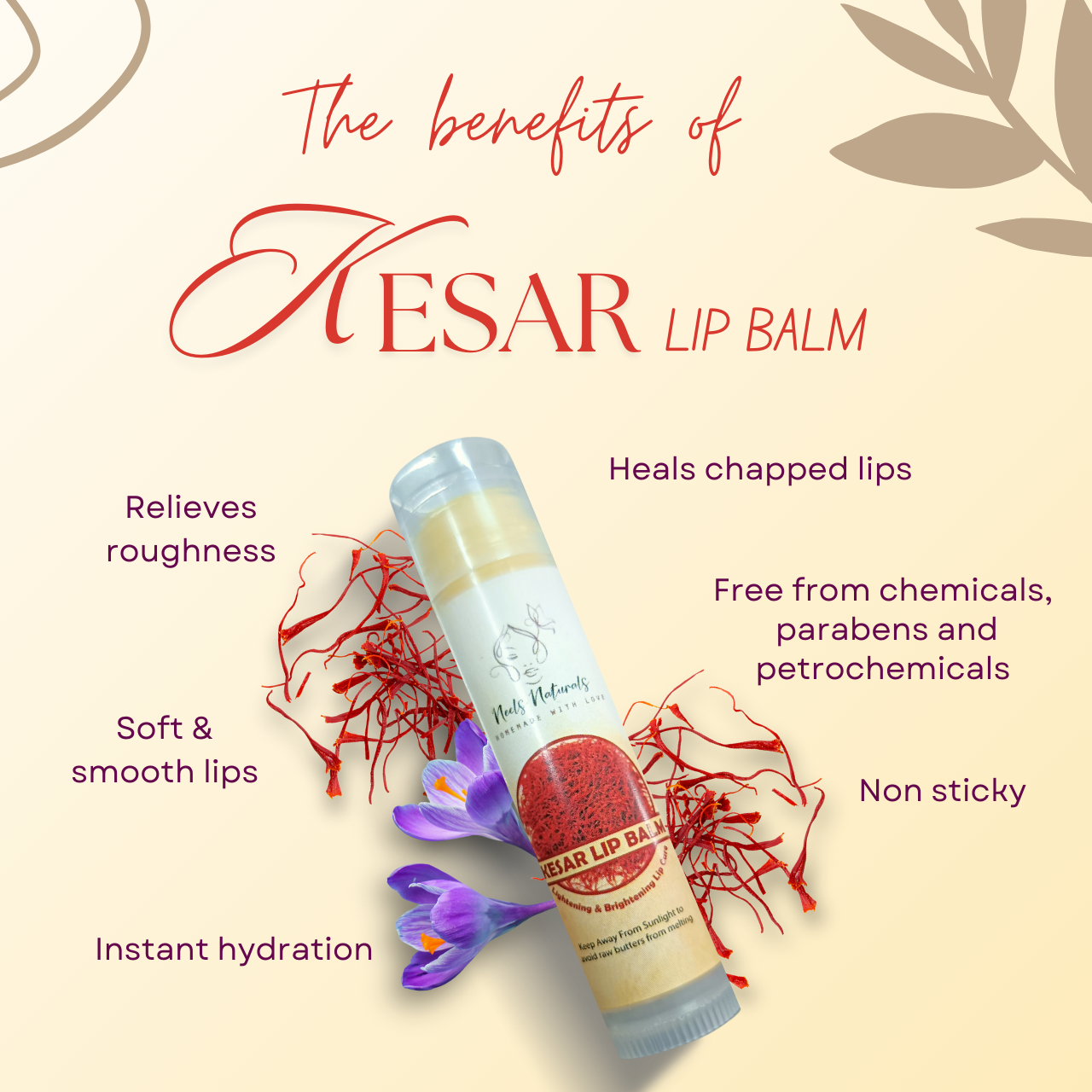 Kesar Lip Balm