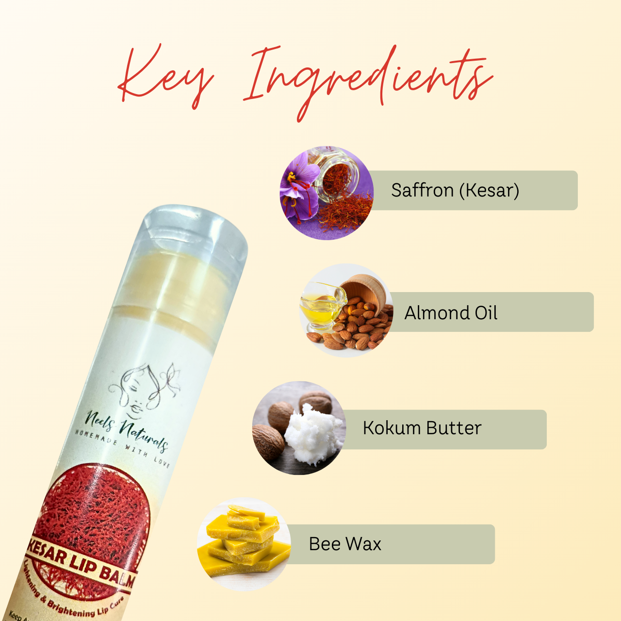 Kesar Lip Balm